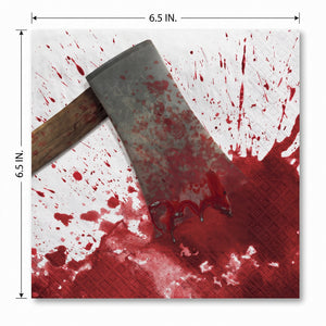 Get Axed Halloween Lunch Napkins - 6.5 In. X 6.5 In.