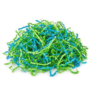 Vibrant Green & Blue Easter Paper Shreds - 6 oz