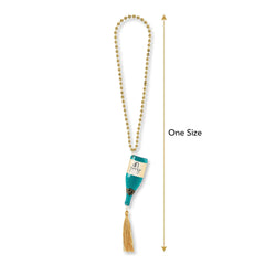 New Year's Eve Champagne Bottle Beaded Necklace