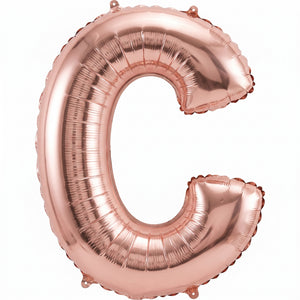 Rose Gold Foil Letter C Balloon