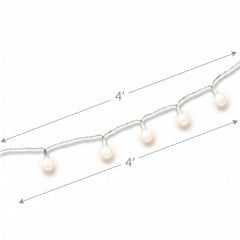 Mini Globe LED String Lights - Warm White, Battery Operated