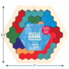 Hexagonal Wooden Puzzle Game for Kids