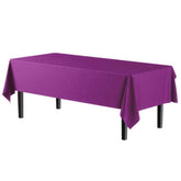 Premium Magenta Plastic Table Cover | Case of 96