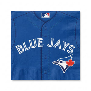 Toronto Blue Jays MLB Jersey Lunch Napkins - 6.5 In. x 6.5 In., 36-Pack