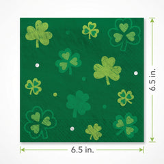 Irish Blessings St. Patrick's Day Lunch Napkins - 6.5 In. X 6.5 In.