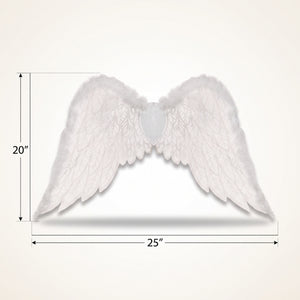 Guardian Angel Marabou Feather Wings Costume Accessory