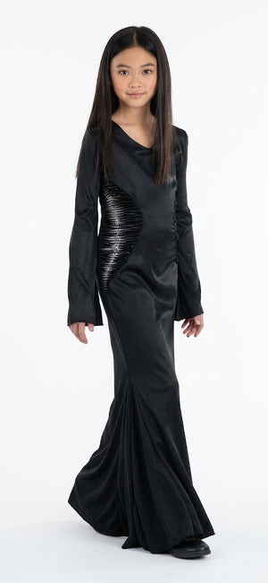 Enchanting Wednesday Addams Costume for Girls - Child M (8-10)