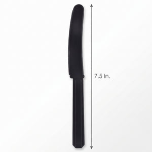 Black Plastic Economy Knives - 7.5 in.