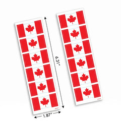 Canadian Flag Sticker Pack - 8 Sheets