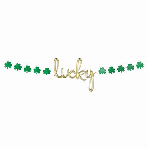 St. Patrick's Day "Lucky" Balloon Banner Kit