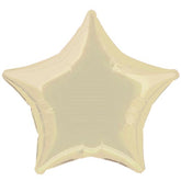 18 In. Ivory Star Mylar Balloon