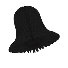 9 In. Black Honeycomb Tissue Bell