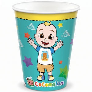 CoComelon 9oz Paper Cups - 8 Pack for Kids' Birthday Parties