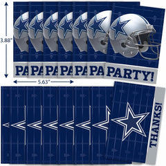 Dallas Cowboys Invitation & Thank You Card Set