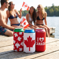 Canada Day Drink Cover Sleeves - Assorted Designs (3-Pack)