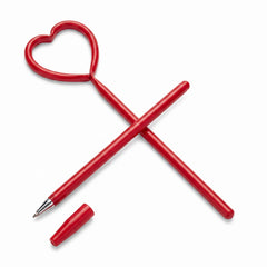 Heart-Shaped Valentine’s Day Pen, 8-Inch, Red