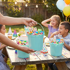 Robin's Egg Blue Plastic Party Favor Bucket