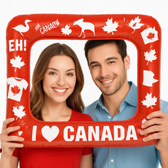 "I Love Canada" Inflatable Photo Frame for Canada Day Celebrations