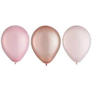 Elegant Rose Gold Latex Balloons, 5-Inch, 25-Pack for Celebrations