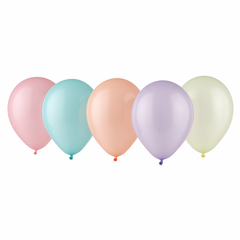 Sorbet Pastel Latex Balloons, 5-Inch, Assorted Colors, 25-Pack