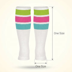 Awesome 80s Striped Leg Warmers - One Size Fits Most