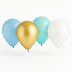 Pastel Blue Latex Balloons - 11" Mix, 15 Count