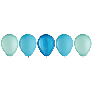Aqua Blue Latex Balloons, 11-Inch, 15-Pack