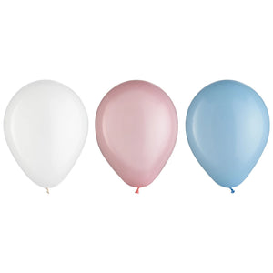 Gender Reveal 5-Inch Latex Balloons - 25 Pack