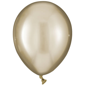 Luxaire Premium Satin Gold Latex Balloons - 5" | 50 Count