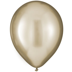 Luxaire Premium Gold Metallic Latex Balloons - 12" | 25 Count