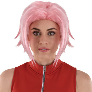 Sakura Haruno Pink Wig for Adults - Naruto Halloween Costume Accessory