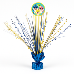 Baby Shark Metallic Tinsel Spray Centerpiece for Kids' Birthday Parties