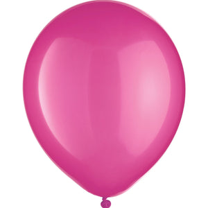 Bright Pink 12" Latex Balloons - 15 Pack