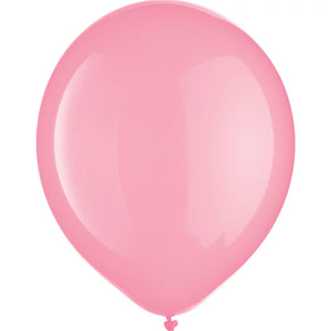 Charming New Pink Latex Balloons - 12" (15 Count)