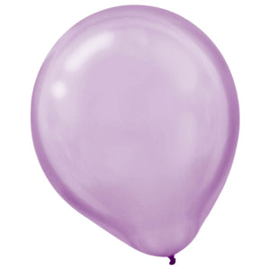 Pearl Lavender Latex Balloons - 12 In. | 15 Count