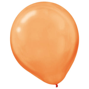 Pearl Orange Latex Balloons - 12 In. | 15 Count