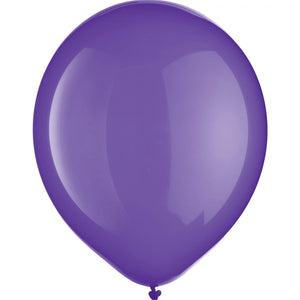 Vibrant Purple Latex Balloons, 9-Inch, 20-Pack