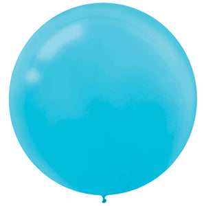 Caribbean Blue 24" Latex Balloons - 4 Pack