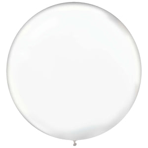Clear 24" Latex Balloons, 4-Pack