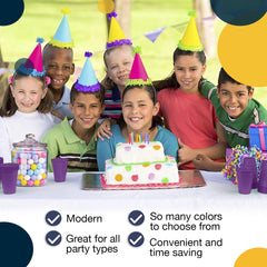 Little Gym - 12 Oz. Purple Plastic Cups | 100 Count