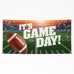 Large Horizontal "It's Game Day!" Football Banner