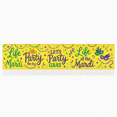 Mardi Gras Masquerade Fringe Banner