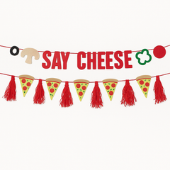 Pizzeria Felt Pennant Banner Set, 2-Pack