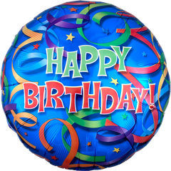 Jumbo Foil Super Shape Balloon - Streamer Design