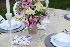 14.25 In. Rigid Silver Plastic Charger