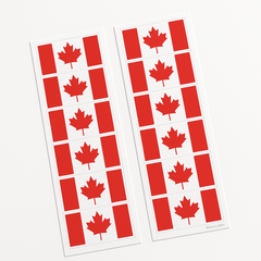 Canadian Flag Sticker Pack - 8 Sheets