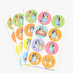 Bluey Birthday Sticker Sheets