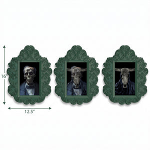 Dark Academia Skull Lenticular Wall Decor Set