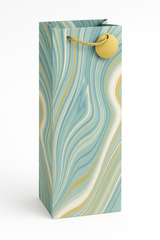 Elegant Marble Wine Bottle Gift Bag