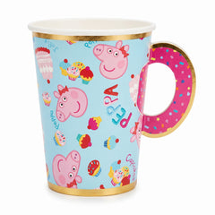 Peppa Pig Tea Party Paper Cup with Handle - 9oz